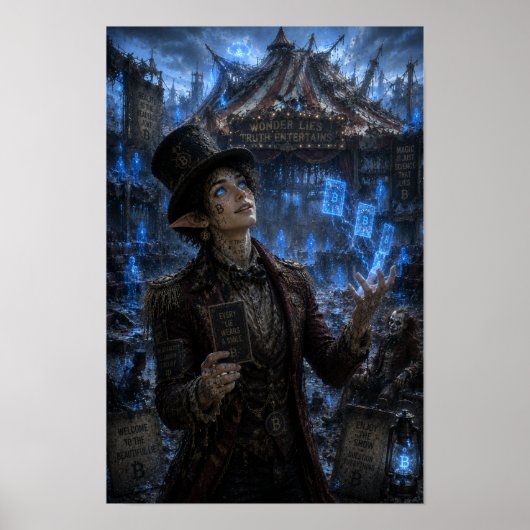 Misleiding / Circusartiest / Groot circustent Poster (Voorkant)