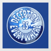 Misleiding is overal raamsticker (Vel)