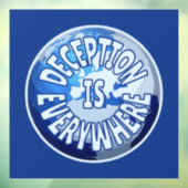 Misleiding is overal raamsticker (Vel 3)