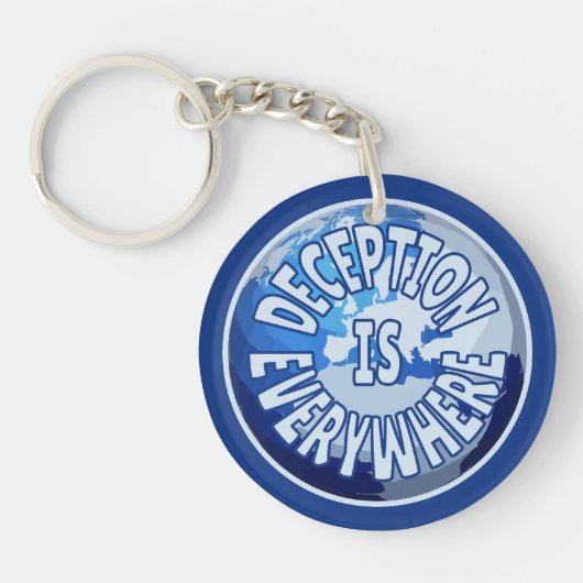 Misleiding is overal sleutelhanger (Voorkant)