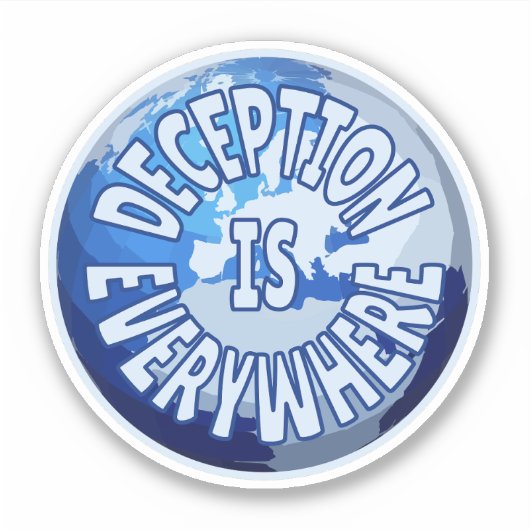 Misleiding is overal sticker (Voorkant)