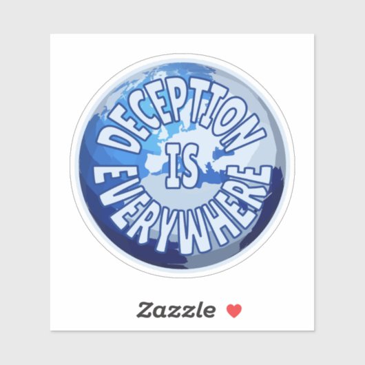 Misleiding is overal sticker (Vel)