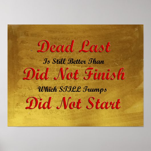 Mislukking beter dan niet proberen motivatie poste poster (Voorkant)