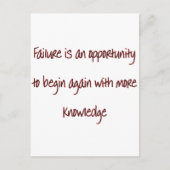 mislukking briefkaart (Voorkant)