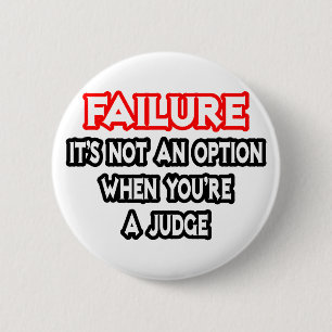 Mislukking...Geen optie...Rechter Ronde Button 5,7 Cm