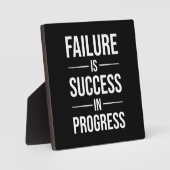 Mislukking is een succes in uitvoering - Motivatie Fotoplaat (Voorkant)