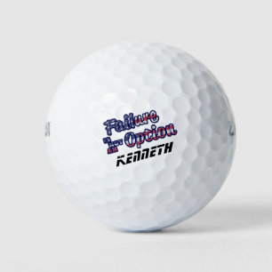Mislukking is geen optie in Amerikaanse kleuren. Golfballen