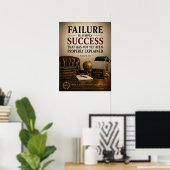 Mislukking Is Simpelweg Succes Grappige Leiderscha Poster (Thuiskantoor)