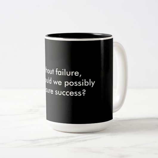 Mislukking, onderdeel van de mok Creatief Proces (Voorkant rechts)