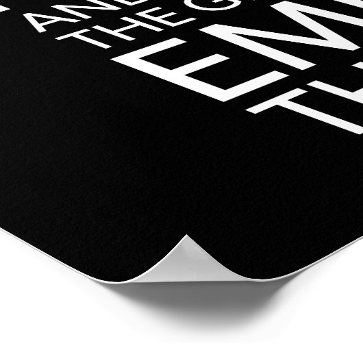 Mislukking zet het proces in, Gym, Hustle, Succes Poster (Hoek)