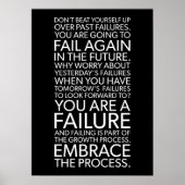 Mislukking zet het proces in, Gym, Hustle, Succes Poster (Voorkant)