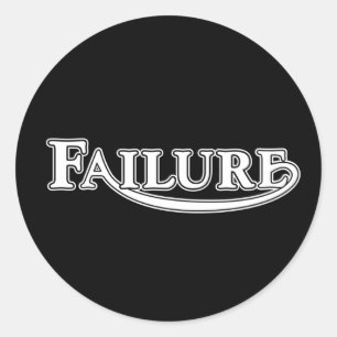 Mislukt Ronde Sticker