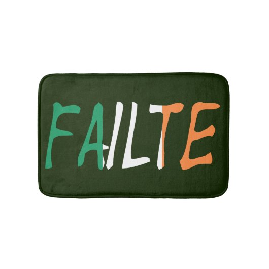 Mislukte bedekking op Ierse vlag bmcnt Badmat (Voorkant)