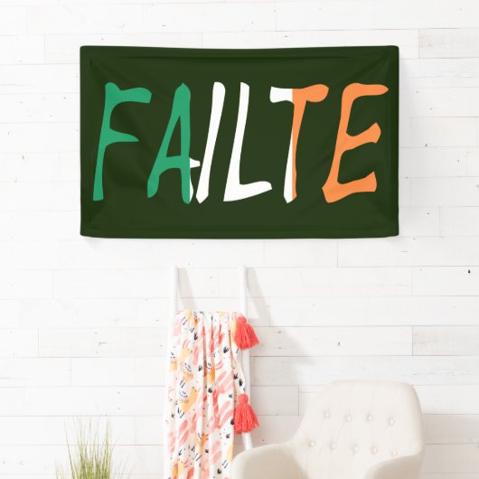 Mislukte bedekking op Ierse vlag bnrcnt Spandoek (Insitu)