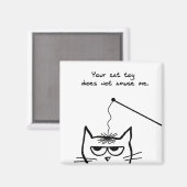 Mislukte kat speelgoed - grappige kat magneet (Voorkant / Achterkant)