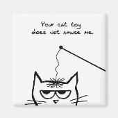 Mislukte kat speelgoed - grappige kat magneet (Voorkant)