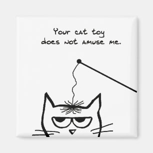 Mislukte kat speelgoed - grappige kat magneet