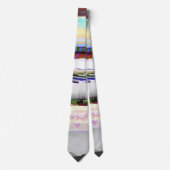 Mislukte laaddonker glitch art abstract raster stropdas (Voorkant)