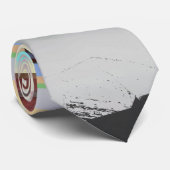 Mislukte laaddonker glitch art abstract raster stropdas (Opgerold)