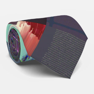Mislukte laaddonker glitch art abstract raster stropdas