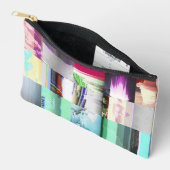 Mislukte laaddonker glitch kunst abstract raster etui (Open)