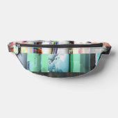Mislukte laaddonker glitch kunst abstract raster heuptasje (Liggend)