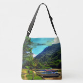 Mismaloya Boats op de rivier 0350 Crossbody Tas (Achterkant)