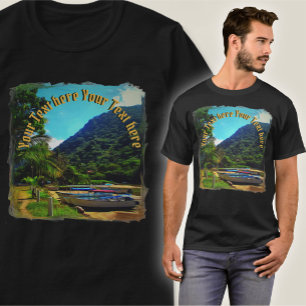 Mismaloya Boats op de rivier 0350 T-shirt