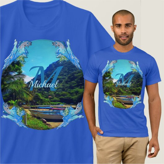 Mismaloya Boats op de rivier 0350 T-shirt