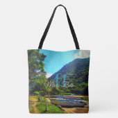Mismaloya Boats op de rivier 0350 Tote Bag (Achterkant)