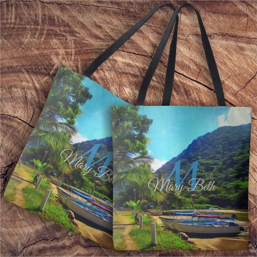 Mismaloya Boats op de rivier 0350 Tote Bag