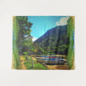 Mismaloya Boats op de rivier 0350 Wandkleed (Voorkant (horizontaal))