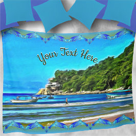 Mismaloya Familie Vist Boats 0346 Fleece Deken