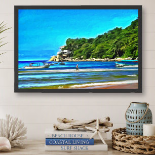 Mismaloya Mexico Vissersboten 0346 Kunstprint Poster