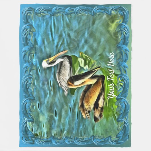 Mismaloya Pelicans 0329 Fleece Deken (Voorkant)