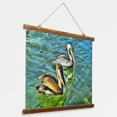 Mismaloya Pelicans 0329 Hangend Wandkleed (Gebogen)