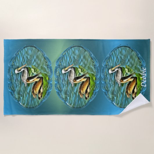 Mismaloya Pelicans 0329 Strandlaken (Voorkant)