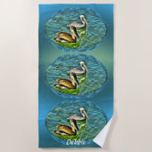 Mismaloya Pelicans 0329 Strandlaken (Voorkant)