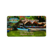 Mismaloya River 0331 Adres Etiket (Voorkant)