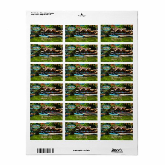 Mismaloya River 0331 Adres Etiket (Full Sheet)