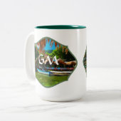 Mismaloya River 0331 Tweekleurige Koffiemok (Voorkant links)