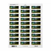 Mismaloya River Vissen Boats 0344 Adres Etiket (Full Sheet)