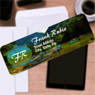 Mismaloya River Vissen Boats 0344 Adres Etiket