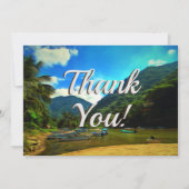 Mismaloya River Vist Boats Dank u wel 0344 Bedankkaart (Voorkant)