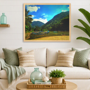 Mismaloya Rivier Vissersboten 0344 Kunstprint Poster