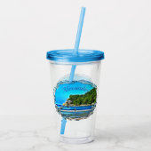 Mismaloya Vissen Boats 0346 Acryl Drinkbeker (Achterkant)