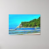 Mismaloya Vissen Boats 0346 Canvas Afdruk (Voorkant)