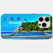 Mismaloya Vissen Boats 0346 Case-Mate iPhone Case (Achterkant (horizontaal))