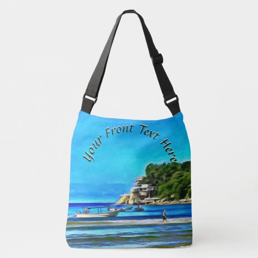 Mismaloya Vissen Boats 0346 Crossbody Tas (Voorkant)