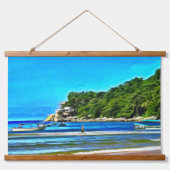 Mismaloya Vissen Boats 0346 Hangend Wandkleed (Voorkant)